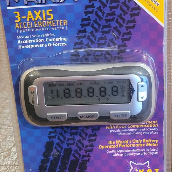 K.A.T. Matrix 3-Axis Car Performance Accelerometer Acceleration Cornering HP - Picture 7 of 8